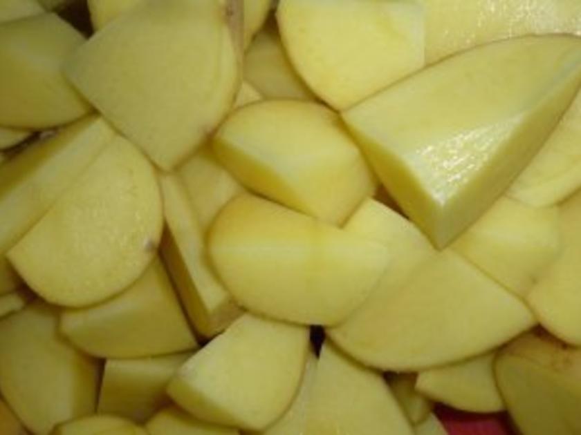 Tandoori Sesamöl Kartoffeln vom Blech - einfach - 80 kcal/100g