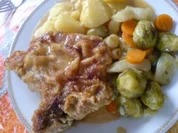 Schweinekotelett in Rahmsoße - Rezept