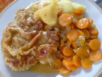 Schweinekotelett in Rahmsoße - Rezept - Bild Nr. 2