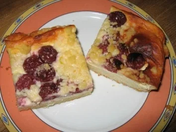 Kirsch-Käsekuchen vom Blech - Rezept