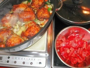 Rezept: Hähnchenschenkel-Catalanische Art Bild Nr. 8 Hähnchenschenkel-Catalanische Art - Rezept - Bild Nr. 8