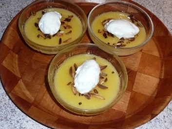 Dessert: Apfel-Grießflammeri - Rezept