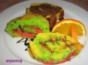 Papageien Bisquit Rolle - Rezept