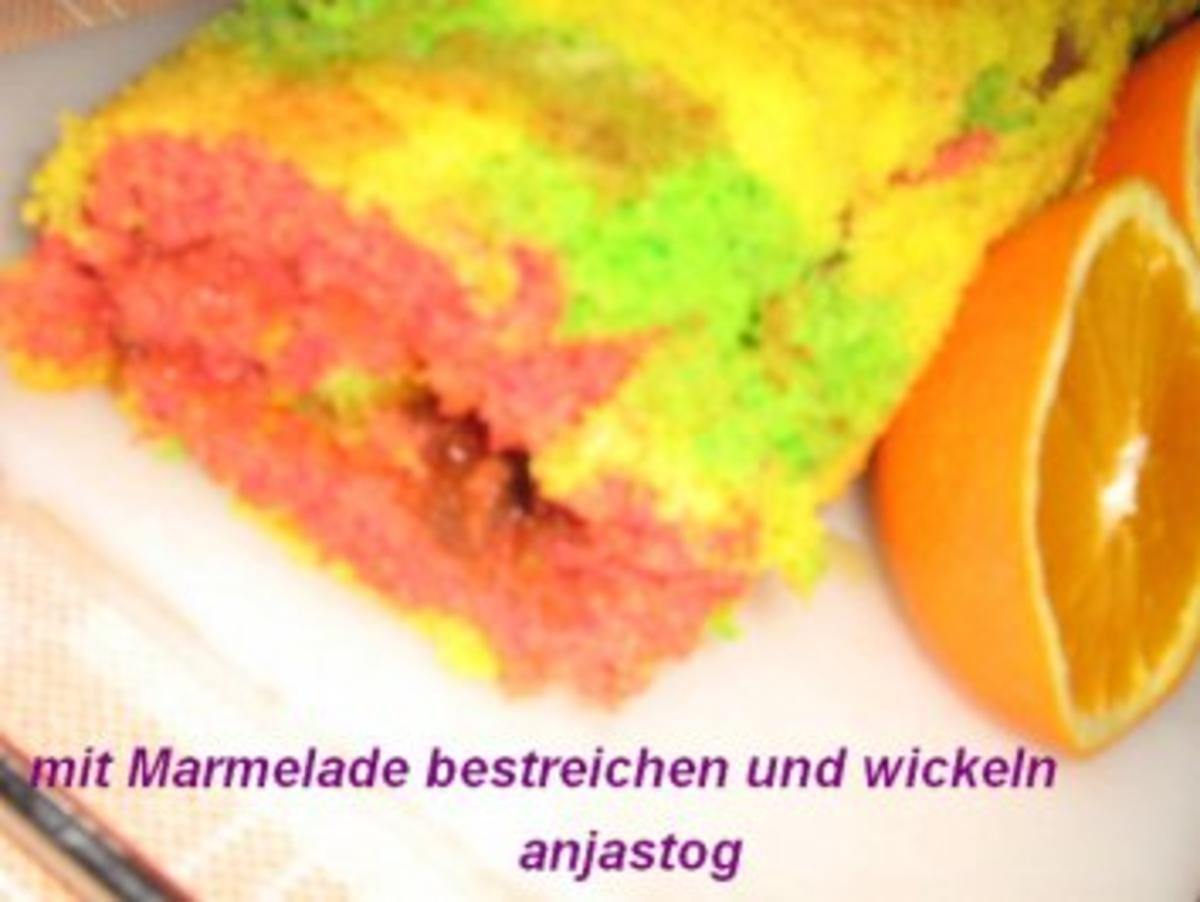 Papageien Bisquit Rolle - Rezept - Bild Nr. 5