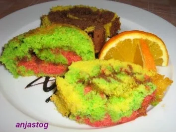 Rezept: Papageien Bisquit Rolle Bild Nr. 6 Papageien Bisquit Rolle - Rezept - Bild Nr. 6