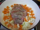 Schweinebraten mit cremige Sahne Sauce. - Rezept