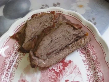 Rezept: Schweinebraten mit cremige Sahne Sauce. Bild Nr. 6 Schweinebraten mit cremige Sahne Sauce. - Rezept - Bild Nr. 6