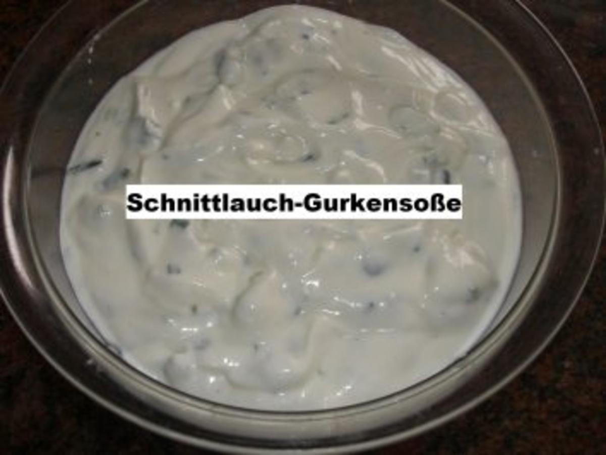 Sauce:   SCHNITTLAUCH-GURKEN-SOßE - Rezept