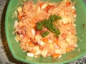 Sauerkrautsalat wie Schwiegermutter ihn machte - Rezept