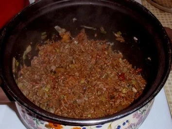 Rezept: Gemüse-Hackfleisch-Pasta mit Spaghetti Bild Nr. 3 Gemüse-Hackfleisch-Pasta mit Spaghetti - Rezept - Bild Nr. 3