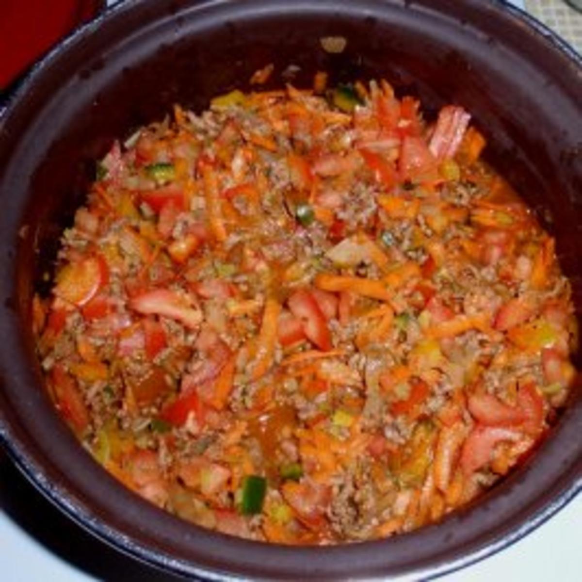 Gemüse-Hackfleisch-Pasta mit Spaghetti - Rezept - Bild Nr. 4