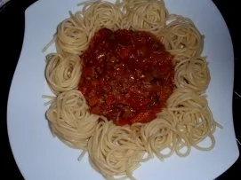 Rezept: Gemüse-Hackfleisch-Pasta mit Spaghetti Bild Nr. 6 Gemüse-Hackfleisch-Pasta mit Spaghetti - Rezept - Bild Nr. 6