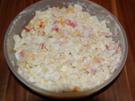 Nudelsalat mit Käse und Schinken - Rezept