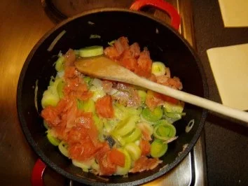 Lachs-Porree-Auflauf - Rezept