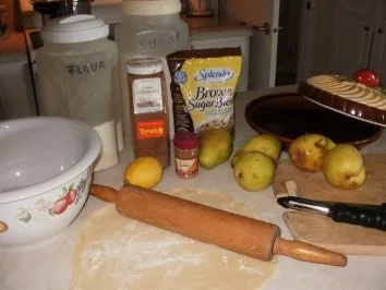 Pie- Birnen Pie von Louisiana - Echt Amerikanisch mit Birnen und Gewuerzen in einer Piekruste - Rezept - Bild Nr. 3