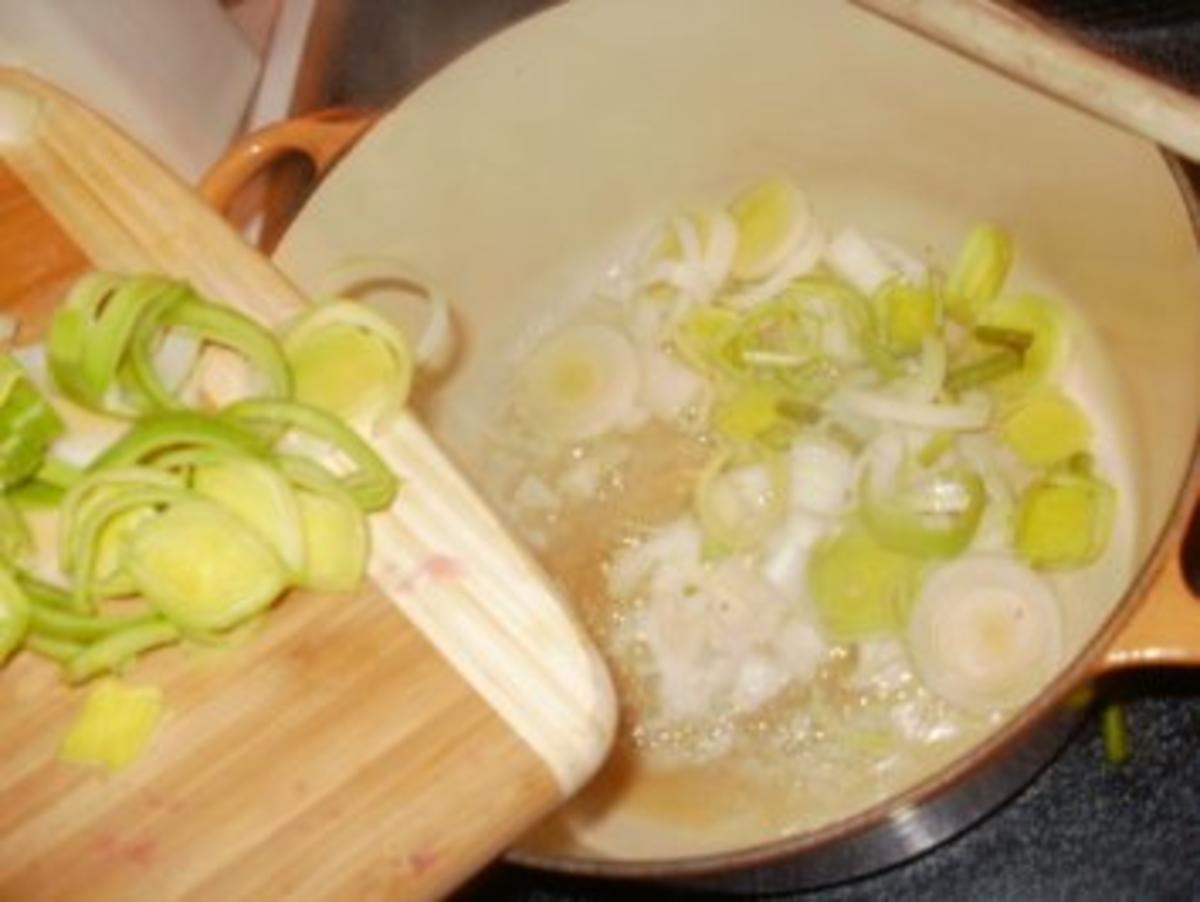 Suppe - Spargel, Gemuese und Spaetzle,  Huenersuppe selbst gemacht -  mit Spaetzel, Schinken oder Huehnerfleisch mit Gemuese - Rezept - Bild Nr. 5
