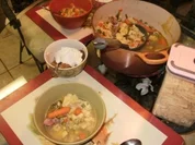 Suppe - Spargel, Gemuese und Spaetzle,  Huenersuppe selbst gemacht -  mit Spaetzel, Schinken oder Huehnerfleisch mit Gemuese - Rezept
