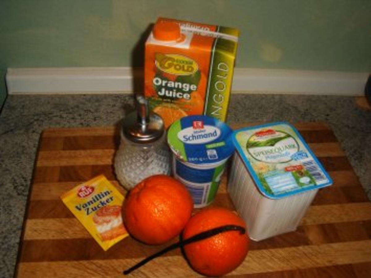 Karamellesierte Orangen auf Quarkcreme - Rezept - Bild Nr. 2