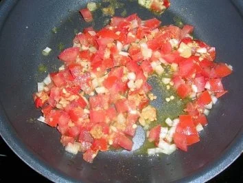 Indonesischer Schmortopf an Wildreis mit in Sesam geschwenkten großen langen Bohnen (Hauptgang zum G.... Menü - Rezept - Bild Nr. 4