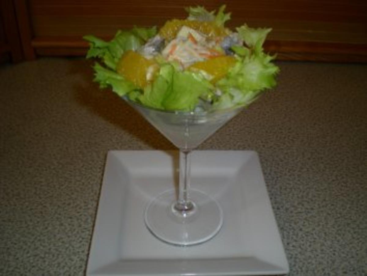 Herings Salat - fruchtig und pikant - Rezept