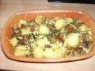 Knödel-Auflauf m Pilzrahm - Rezept