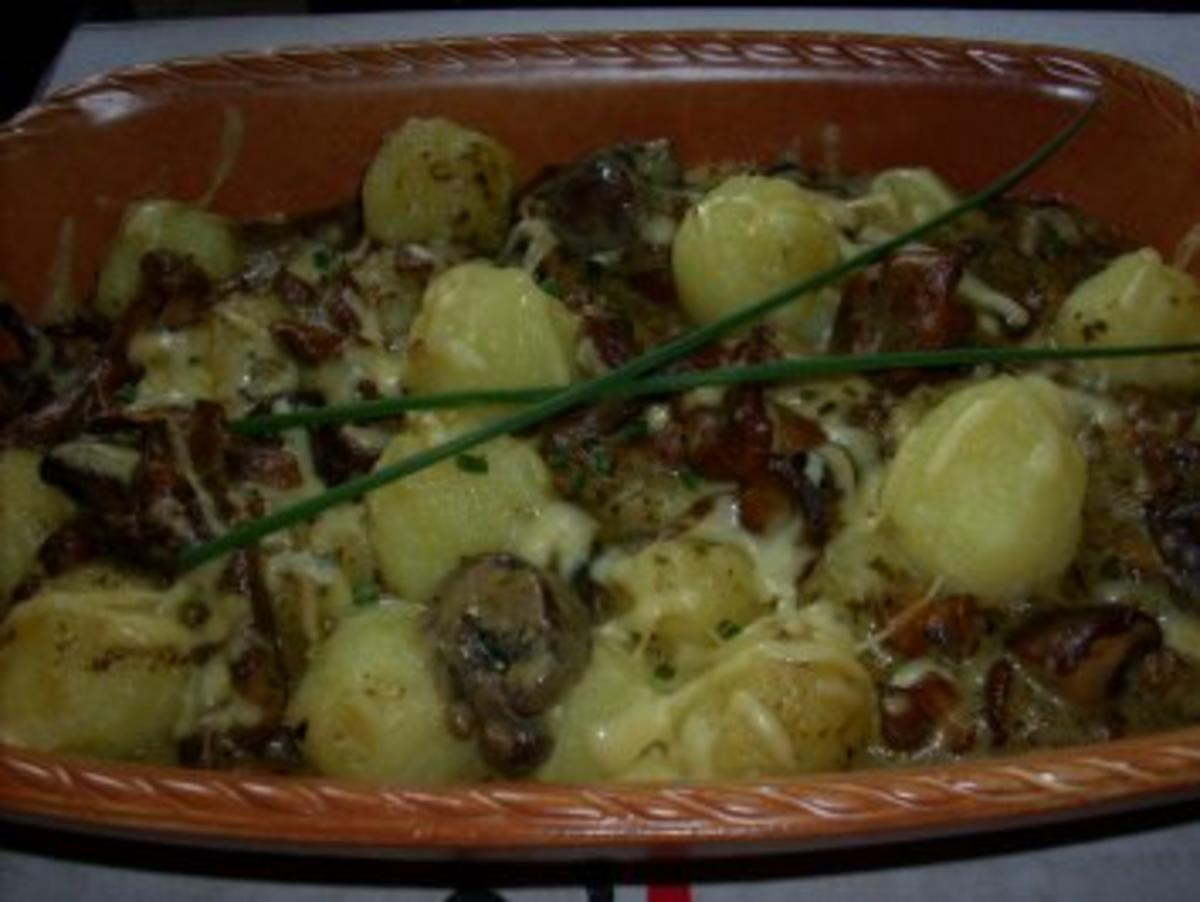 Knödel-Auflauf m Pilzrahm - Rezept - Bild Nr. 2