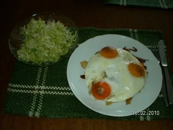 Bratkartoffeln mit Spiegelei - Rezept