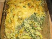 Nudel-Auflauf mit Spinat - Rezept