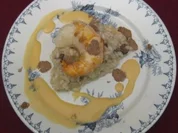 Trüffel-Risotto mit einer Riesengarnele - Rezept