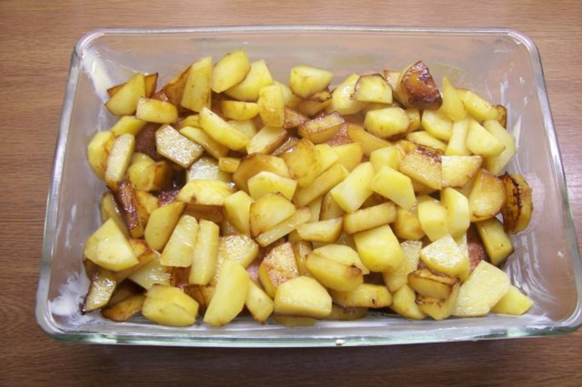 Kartoffelauflauf mit Kassler und Sauerkraut - Rezept - Bild Nr. 2