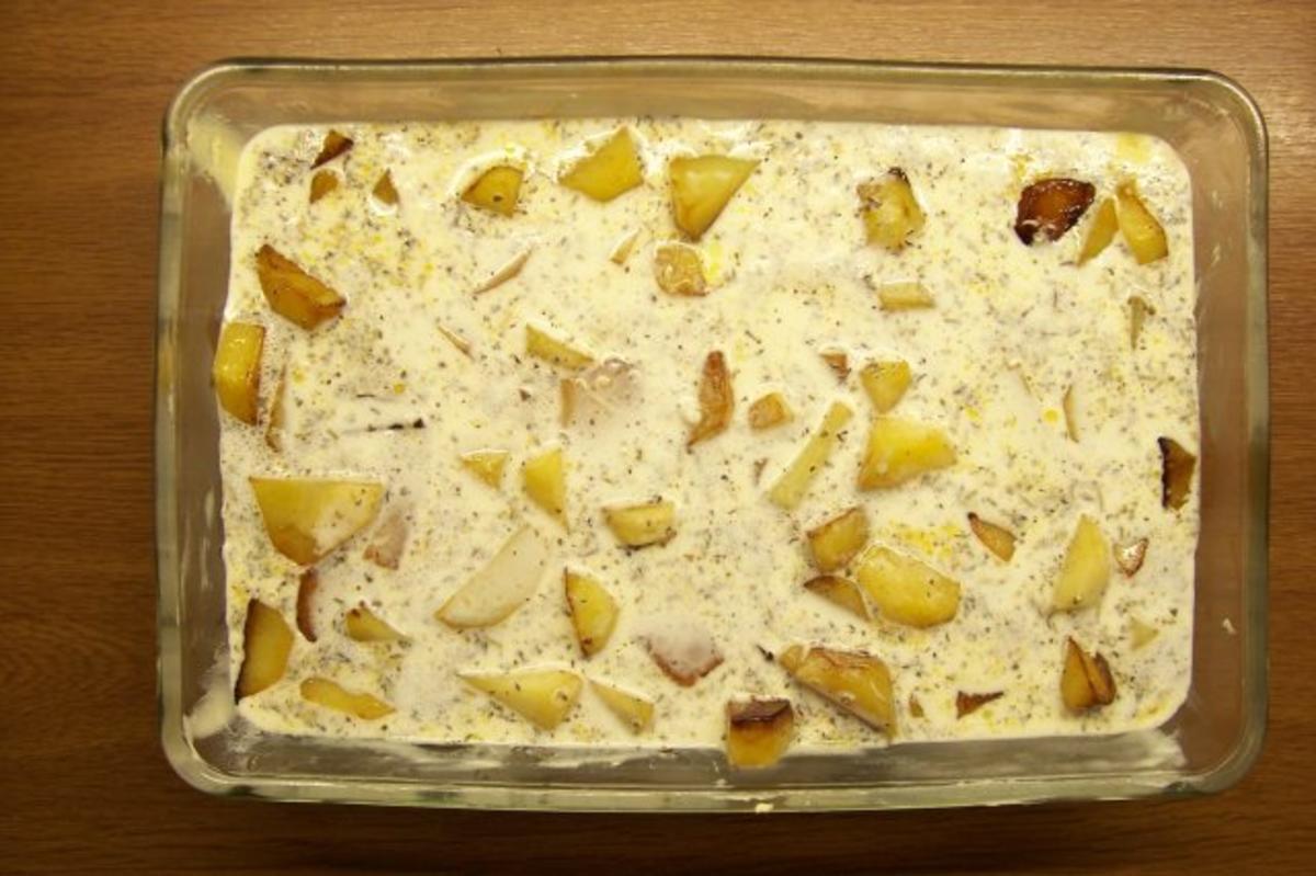 Kartoffelauflauf mit Kassler und Sauerkraut - Rezept - Bild Nr. 3
