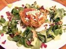 Kartoffelkörbchen mit Paprikakompott und Feldsalat - Rezept