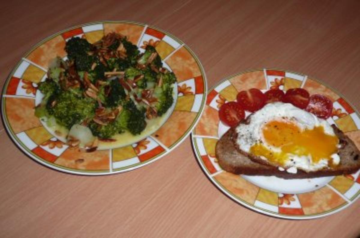 Salate:  Lauwarmer Broccolisalat mit gerösteten Mandeln - Rezept - Bild Nr. 2