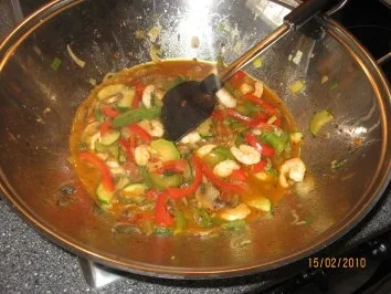 Gemüse-Wok mit Garnelen - Rezept - Bild Nr. 14