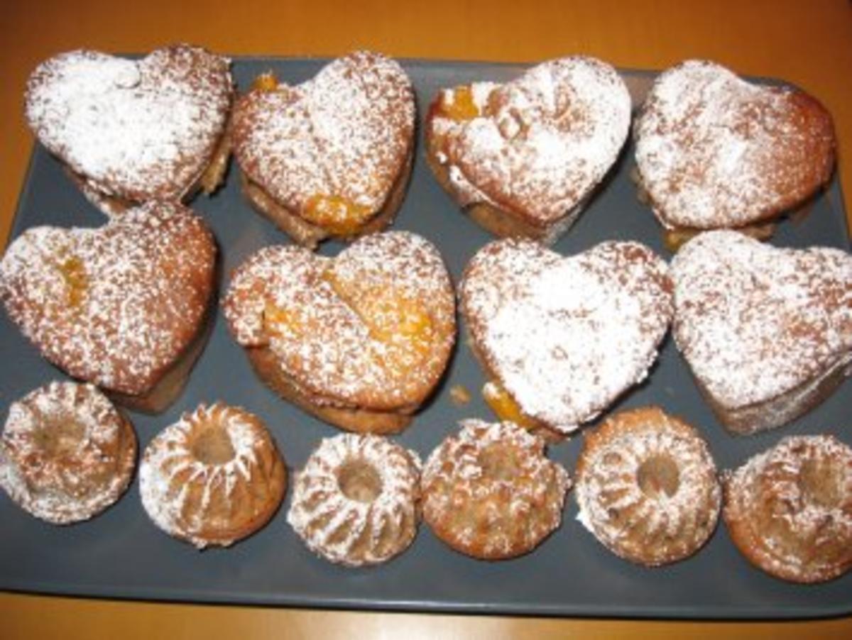 Mandarinen-Joghurt-Herz-Muffins/  Ohne Ei! - Rezept