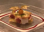 Rezept: Mandel-Orangen-Blรคtter mit Feigen und Joghurtsoรe Mandel-Orangen-Blรคtter mit Feigen und Joghurtsoรe - Rezept