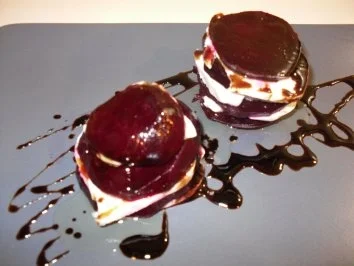 Rote Bete - Mozarella Salat - Rezept