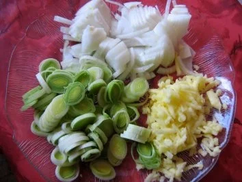 Kasslerpfännchen mit Lauch und Apfel - Rezept - Bild Nr. 4