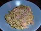 Gorgonzola-Lamm mit grünen Bandnudeln - Rezept