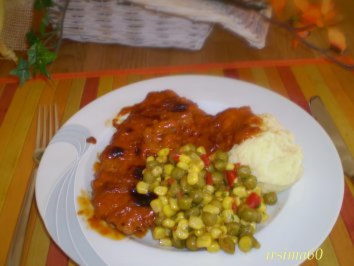 Bilder für Zwiebelschnitzel aus dem Ofen Rezept