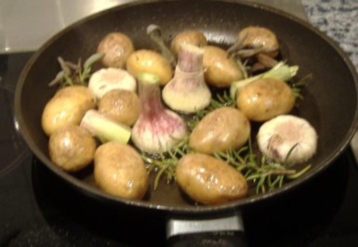 Kartoffel-Austernpilzpfanne mit Rinderfilet - Rezept - Bild Nr. 3