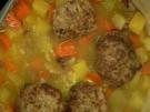 Kartoffeln-Möhren-Eintopf mit Bratlingen - Rezept
