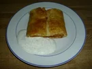 Rezept: Fischstäbchen-Strudel mit Sauerrahmdipp Fischstäbchen-Strudel mit Sauerrahmdipp - Rezept