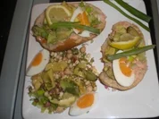 Rezept: Lachssandwich extra รผppig Lachssandwich extra รผppig - Rezept