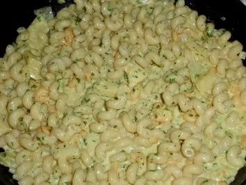 Nudeln tauchen in Tiefseegarnelen-Sahne-Ananas-Curry-Soße - Rezept - Bild Nr. 7