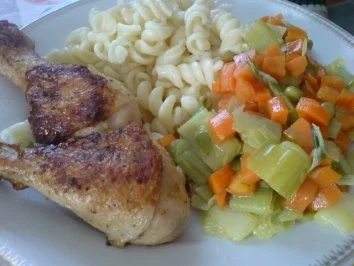 Hähnchenkeulen mit Currygemüse - Rezept - Bild Nr. 5