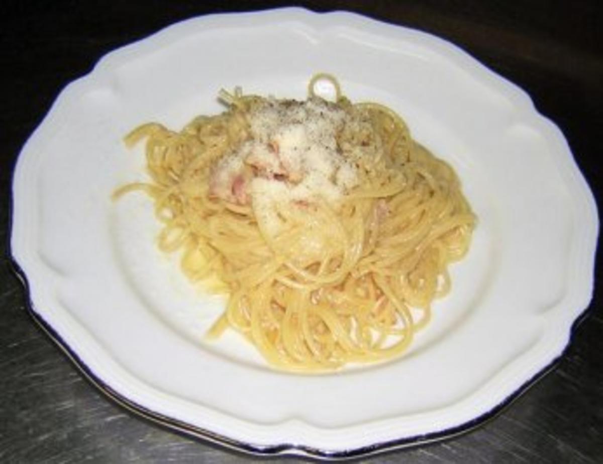 Nudeln: Carbonara alla Tien - Rezept mit Bild - kochbar.de