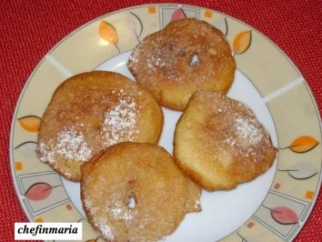 Rezept: Äpfel im Weinteig Äpfel im Weinteig - Rezept