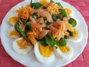 Ei-Carpaccio mit Lachs und Honig-Dill-Marinade - Rezept - Bild Nr. 2