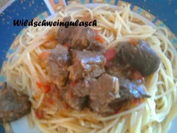 Wildschweingulasch - Rezept